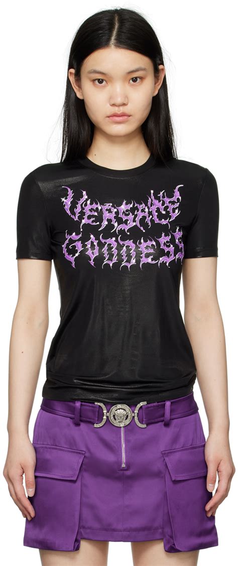 Black 'Versace Goddess' T.